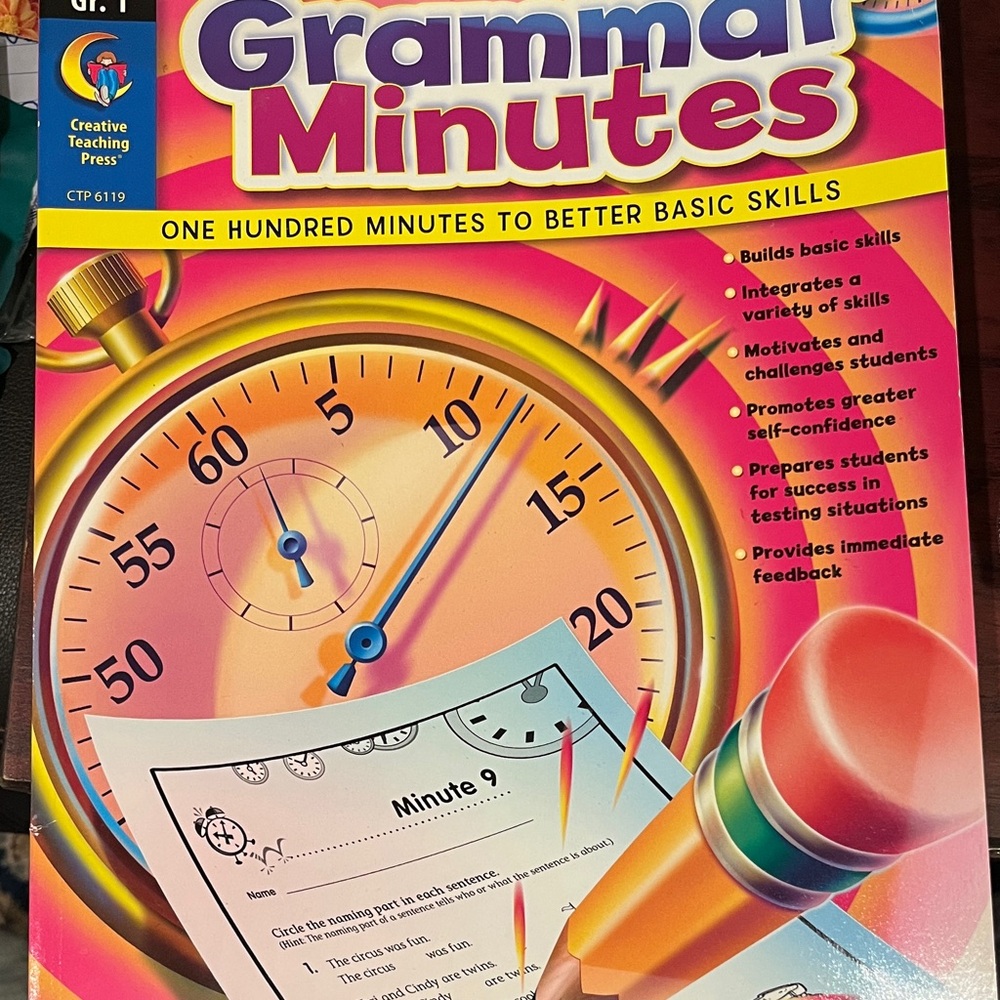 Creative Teaching Press Grammar Minutes Book